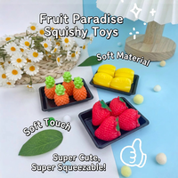 Gesimuleerde fruit squishy blind bag party-favour, willekeurig gemengd, stressverlichtend, grappig cadeau