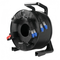 Câble tactique monomode blindé TPU 4 8 cœurs 300m 500m avec bobine, connecteurs LC robustes et étanches pour événements et solutions AV