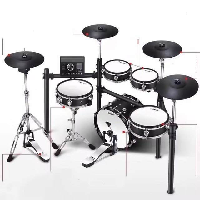 Wholesale Professional Drum Set Performance Portable 5 Drums 4 Cymbals Adult Practice Electronic Drum Kit
