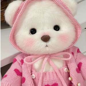 Internet Celebrity 30cm Joint Bear Plush Doll <strong>Onesie</strong> PP Cotton Super Soft Plush Washed Techniques Replacement Clothes for Stress - Product Image 2