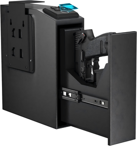 Quick Access Biometric Gun Safe Fingerprint Hand LSafe Wall Mount Handgun <b>Lock</b> <b>Box</b> for Bedside Office T3/T4/T5, T3 / T4 / T5 All - Product Image 3