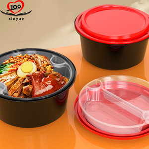 Tùy Chỉnh Dùng Một Lần Nhựa Hộp Ăn Trưa Tamper Hiển Nhiên Nắp PP Đóng Gói Bữa Ăn Prep Container Cho Lò Vi Sóng Cho Mì Thực Phẩm Đóng Hộp - Product Image 5