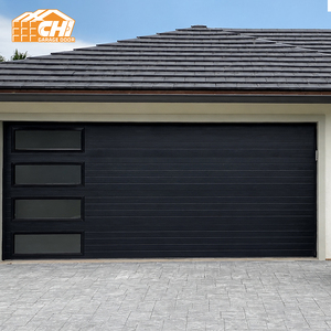 <span class=keywords><strong>Porte</strong></span> <span class=keywords><strong>de</strong></span> <span class=keywords><strong>garage</strong></span> <span class=keywords><strong>sectionnelle</strong></span> électrique automatique en acier galvanisé isolé noir, norme américaine - Product Image 1