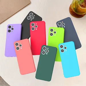 For OPPO A78 4G, Shockproof Skin Touch Feel Soft Liquid Silicone Cover Case
