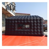 Tente gonflable commerciale d'auvent de logo personnalisé pour des expositions tissu d'Oxford du polyester 600D 6x12m utilisation d'exposition taille d'abri