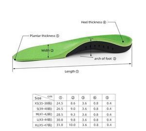 Semelle intérieure <span class=keywords><strong>en</strong></span> EVA pour hommes et femmes adultes soutien de la voûte plantaire plate augmentation de 8 pouces de <span class=keywords><strong>hauteur</strong></span> - Product Image 6