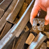 Charbon de bois en briquettes carrées de sciure de bois A pour chicha, narguilé, barbecue, vente en gros, conteneur 40HQ