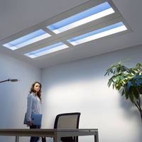 Panneau LED de plafond intelligent avec contrôle à distance par application Wi-Fi, lumière naturelle du jour et ciel bleu, 300x300, 300x600, 600x1200, effet de ciel artificiel