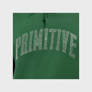 Sweats à capuche personnalisés pour hommes Pull-over surdimensionné en strass Streetwear en coton lourd Fleece Drop Shoulder Usine OEM - Product Image 1