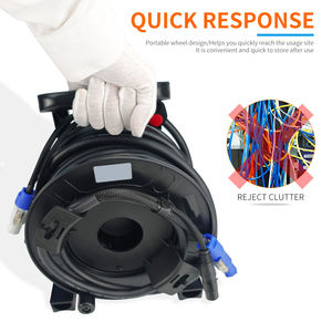 Câble hybride professionnel pour éclairage de scène 3*2.5mm² /13AWG <span class=keywords><strong>XLR</strong></span>+Powercon, câble avec connecteur Powercon à verrouillage, tambour pour tournée de qualité professionnelle - Product Image 4