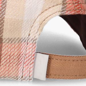 Casquette de baseball de haute qualité à motif pied-de-poule avec empiècements lettres/fruits, en tissu respirant et imperméable, visière incurvée, style sportif, impression en relief - Product Image 5