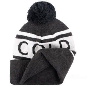 Qianzun Fashion Winter Acrylic Knitted Pom Pom Golf Beanie <strong>Hat</strong> Jacquard Thick <strong>Bobble</strong> <strong>Hat</strong> Golf - Product Image 2