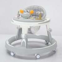 Nouvelle arrivée, poussette 3-en-1 pour bébé, trotteur, poignée de poussée, auvent réglable, coussin de siège confortable, roues silencieuses en plastique