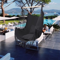 Hamac d'extérieur à corde suspendue OEM, chaise pivotante, Patio, macramé, siège de hamac suspendu