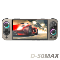Consola de Juegos Portátil D50 MAX de Último Diseño, 64 GB, 5000 mAh, Pantalla Táctil HD de 5.0'', Batería de Larga Duración, Android