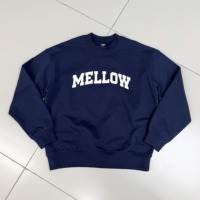 Sweat-shirt pour homme en coton épais à logo imprimé, coupe ample, vente en gros