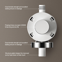 Distributeur de savon pour les mains à double mousse moderne de 1200 ml, rechargeable, en ABS, à fixation murale, pour hôtels et hôpitaux commerciaux