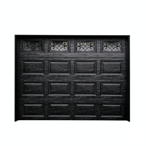 Shuotian Modern Özel Çelik Bölmeli Katlanır Garaj Kapısı, Pencereli 16x7 Villa Çift Araçlı Sürgülü Garaj Kapısı (Konutlar İçin) - Product Image 1