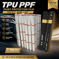 Film de protection de peinture automobile PPF transparent brillant en TPU, anti-corrosion, anti-huile, résistant aux rayures, 6,5 mil, rouleau complet extensible, en vrac