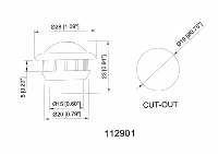 Feux de positionnement et de dégagement LED ronds miniatures de 0,75 pouce pour camions et remorques, conformes aux normes SAE/DOT/FMVSS108
