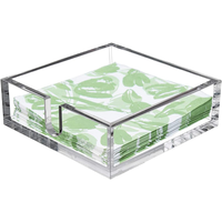 Boîte de rangement pour serviettes en acrylique transparente carrée, moderne et portable, distributeur de mouchoirs en papier en forme de U, porte-serviettes de table pour la cuisine et la salle à manger