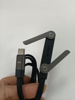 Cable de Carga Rápida USB C con Logotipo OEM, Trenzado de Nailon, Portátil, PD3.0, con Soporte para Teléfono, 240W, para Teléfono Móvil, 2026