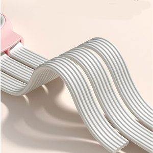 Tendeur de Bande de Résistance Réglable en Bambou et Création, Gris Rose, pour Étirements des Épaules et du Dos, Équipement de Fitness à Domicile - Product Image 3