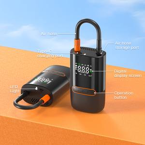 Nuevo Compresor de Aire Inalámbrico Recargable Digital ABS Mini Portátil con Batería, Inflador de Neumáticos para Auto - Product Image 5