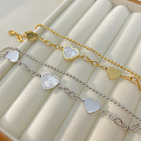 Ins style amour coeur main bijoux accessoires double couche conception amour coeur bijoux bracelet et bracelet femmes