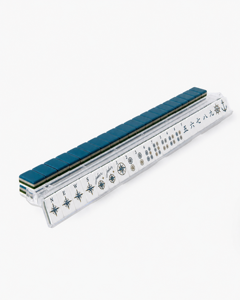 Juego de Mahjong Americano de Acrílico Azul Marino, 4 Capas, Diseño Náutico Grabado y Pintado a Mano, Fichas de Mahjong Personalizadas - Product Image 2