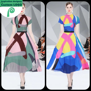 9337-85-483 Designer Hersteller Benutzer definierte Frau Kleidung Großhandel Prom Inspiration Elegante Vintage Lady Oem Lange Kleider - Product Image 2