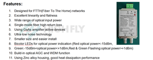 Récepteur optique FTTH Highfly Rx-A30W-15 avec boîtier en fonte sous pression 45-860/<span class=keywords><strong>950</strong></span>-2400MHz 1550nm F-femelle SC/<span class=keywords><strong>APC</strong></span> - Product Image 4