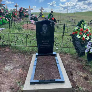 Лучшие продажи, более дешевые надгробные надгробия из серого гранита и памятники для открытого кладбища и мемориала - Product Image 5