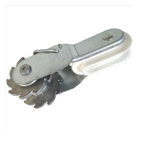 Hoogspannings geïsoleerde elektrische afrasteringsdraadspanner met aluminium spoel voor veeteelt, eindpaalbeveiliging en afrastering.