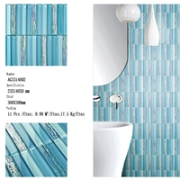 Mosaico de Cristal, Mezcla de Mosaico de Cristal Iridiscente Electrochapado para Decoración de Hoteles, Villas, Centros Comerciales, Baños y Cocinas