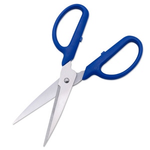 Kitchen Scissors Stainless Steel 195mm Dark Blue Straight Head For Home Use - Product Image 2