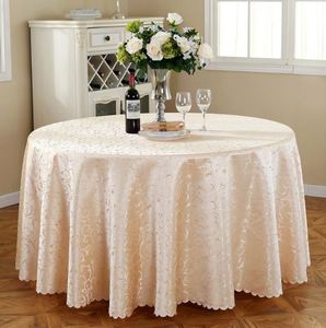 European Elegant Fashion Table Cloth Round Shape Wedding <b>Tablecloths</b> - Product Image 4