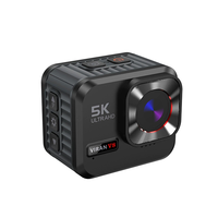 Caméra d'action HD avec connexion Wi-Fi, Viran, résistante aux chocs, pour le cyclisme en plein air, anti-vibrations, EIS, étanche, caméra vidéo miniature 5K, V8
