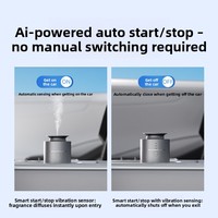 Diffuseur d'air intelligent pour voiture, humidificateur portable à détection automatique, régulation à trois niveaux, matériau en alliage
