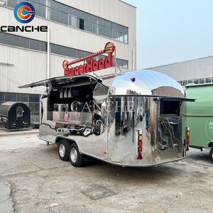 Remorque alimentaire mobile en acier inoxydable à vendre, petit-déjeuner/collation/glace, restauration rapide, équipement de cuisine multifonctionnel - Product Image 6