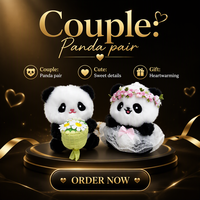 Porte-clés en peluche panda mignon, pendentif de sac en dessin animé doux, jouet souvenir