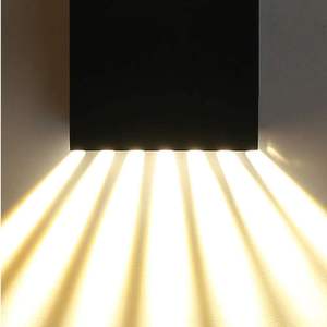 Vente en gros de lampes solaires murales carrées LED étanches IP54 pour jardin, éclairage extérieur - Product Image 5