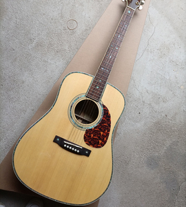 Flyoung Natural Wood Color 41 Inch Acoustic Guitar D42 Model <b>Top</b> Solid Classical Guitar - Product Image 1