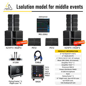 Sistema de Línea Pasiva Doble L-solution K210, Subwoofer de 900w 2400w con Imán de Neodimio de 8ohm, Solución de Audio Potente K210&ks28 - Product Image 2