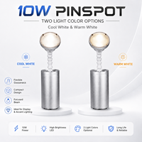 Mini Lámpara Pinspot Inalámbrica 2.4G de 10W con Batería LED, Control DMX IR para Fiestas, KTV, Discotecas