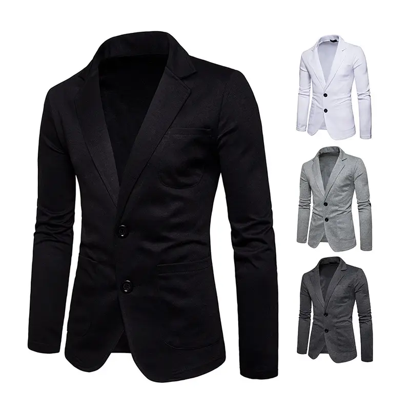 Hot Sale Custom New Fashion Corduroy Suit Men's Two Button Small Casual Men's Suit