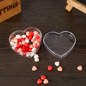 Caja de Acrílico para Pasteles, Contenedor de Alimentos Reciclado en Forma de Corazón, Caja de Plástico para Panadería, Frutos Secos, Regalos, Dulces, Bocadillos, Postres - Product Image 4