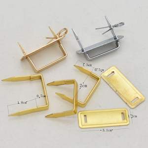 Poignée en cuir avec support en forme de pont arqué pour boîtes à colis et à bonbons avec petit pont arqué en métal - Product Image 4