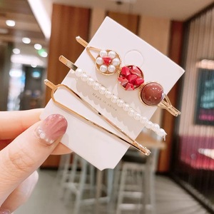 <span class=keywords><strong>Barrettes</strong></span> à cheveux de mode coréenne, accessoires pour cheveux, pince à cheveux en perles pour femmes et filles - Product Image 6