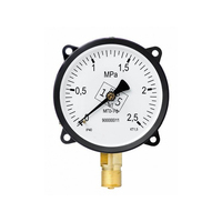 HUBEN Black Steel Case Brass Connection Mechanical Pressure Gauge 0-4Mpa Range 3-Year Warranty OEM Customization for Industrial